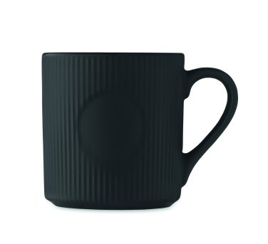 Logo trade corporate gifts image of: Ribbed ceramic mug mat 340 ml